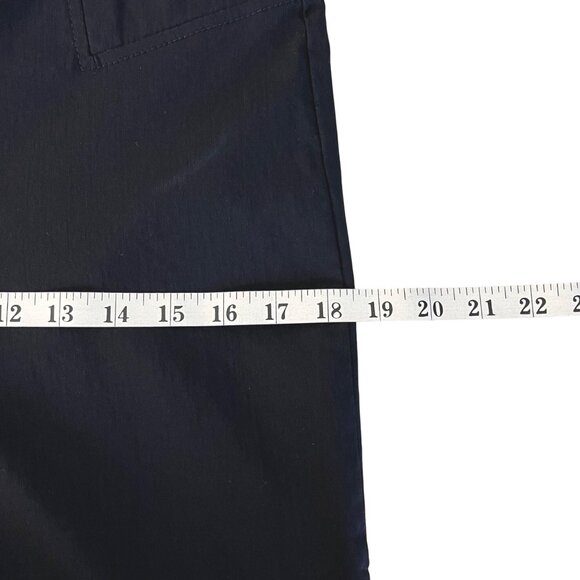 Zac & Rachel Womens Black Pull-On Straight-Leg Ankle Pants Size 10 Nylon Blend - Picture 9 of 11